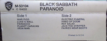 Black Sabbath - Paranoid (CASSETTE) | Excellent (EX) Excellent (EX) - METAL / USED *EXCELLENT*