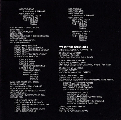 ...And Justice For All (CD) | Excellent (EX) Near Mint (NM or M-) - METAL / USED *EXCELLENT*