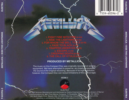 Ride The Lightning (CD) | Excellent (EX) Near Mint (NM or M-) - METAL / USED *EXCELLENT*