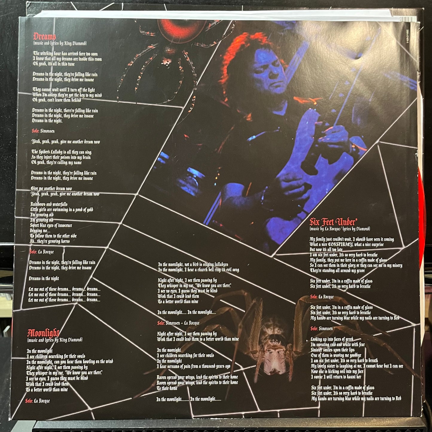 King Diamond - The Spider's Lullabye (POSTER / RED VINYL 2xLP METAL BLADE 3984-15404-1 2017) | USED Excellent (EX) Near Mint (NM) - METAL / USED *EXCELLENT*