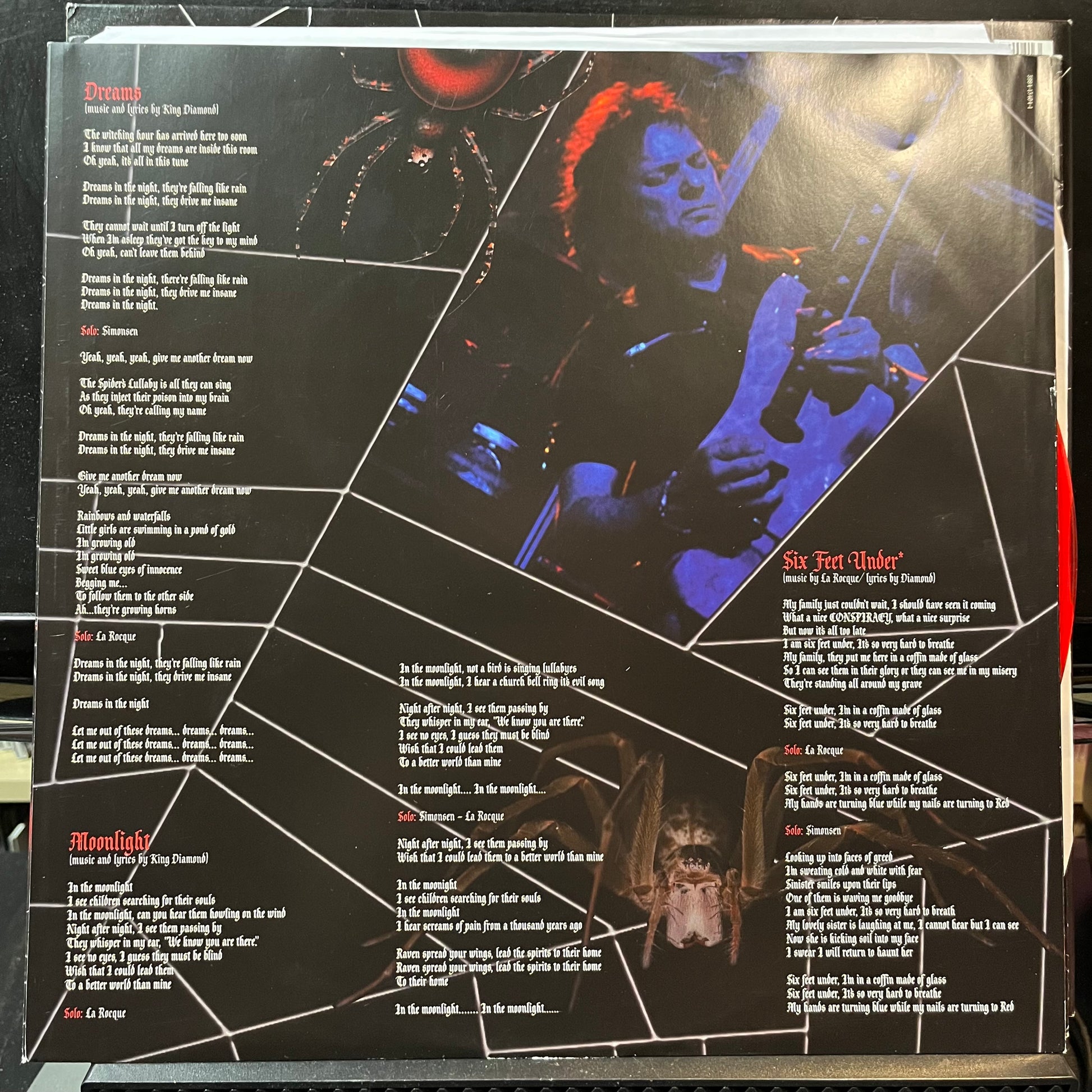 King Diamond - The Spider's Lullabye (POSTER / RED VINYL 2xLP METAL BLADE 3984-15404-1 2017) | USED Excellent (EX) Near Mint (NM) - METAL / USED *EXCELLENT*