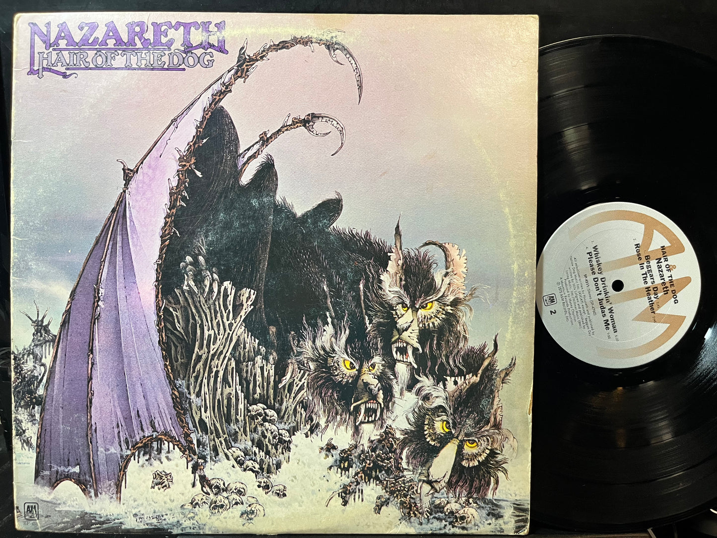 Nazareth - Hair Of The Dog (VINYL LP A&M SP-4511 1975) | USED Excellent (EX) Very Good Plus (VG+) - METAL / USED *EXCELLENT*