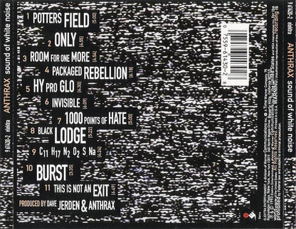 Sound Of White Noise (CD) | Excellent (EX) Near Mint (NM or M-) - METAL / USED *EXCELLENT*