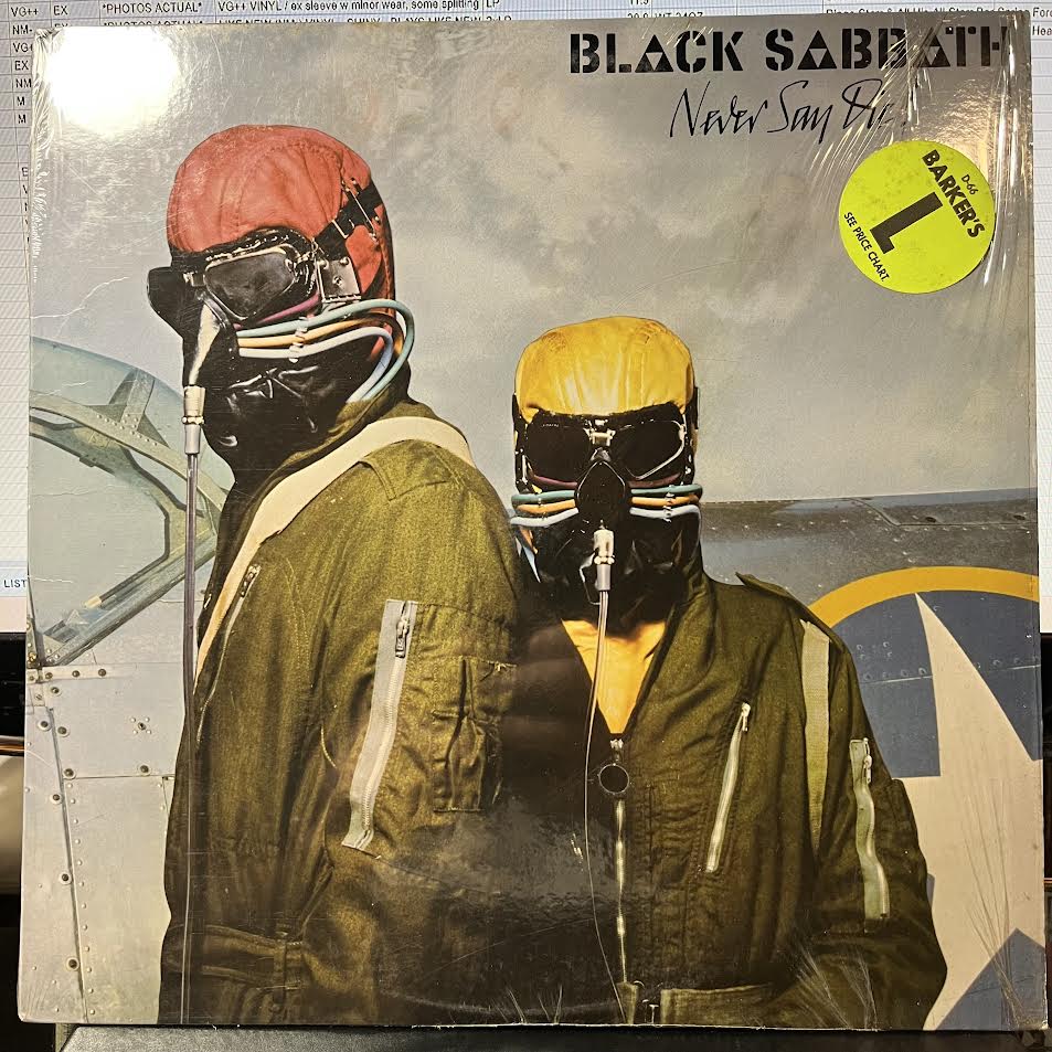 Never Say Die! (VINYL) | Excellent (EX) Near Mint (NM or M-) - METAL / USED *EXCELLENT*