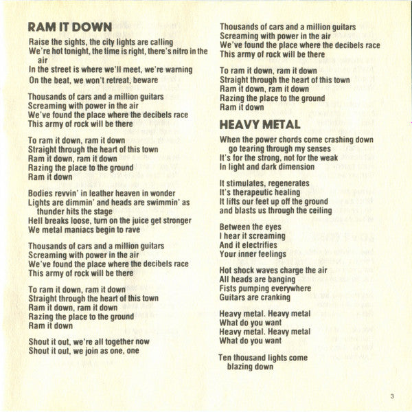 Ram It Down (CD) | Excellent (EX) Near Mint (NM or M-) - METAL / USED *EXCELLENT*