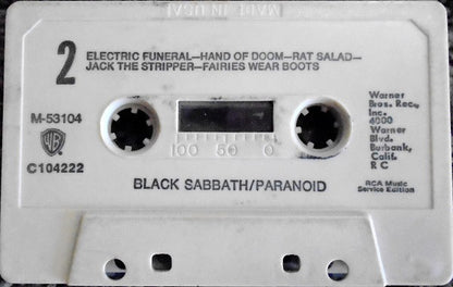 Black Sabbath - Paranoid (CASSETTE) | Excellent (EX) Excellent (EX) - METAL / USED *EXCELLENT*