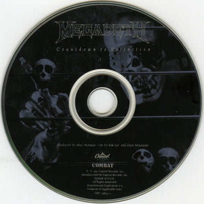 Countdown To Extinction (CD) | Excellent (EX) Near Mint (NM or M-) - METAL / USED *EXCELLENT*