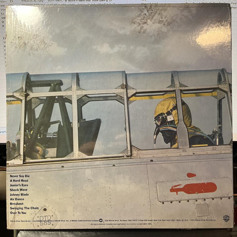 Never Say Die! (VINYL) | Excellent (EX) Near Mint (NM or M-) - METAL / USED *EXCELLENT*