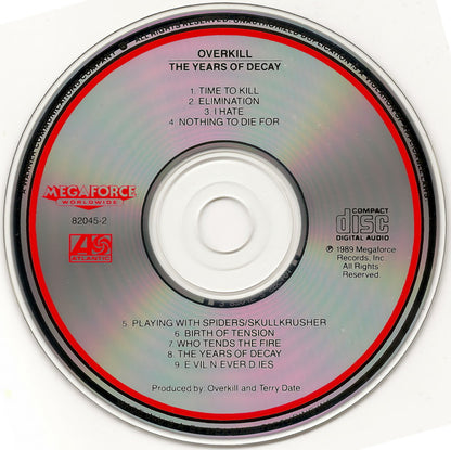 The Years Of Decay (CD) | Good Plus (G+) Excellent (EX) - METAL / USED *GOOD+*