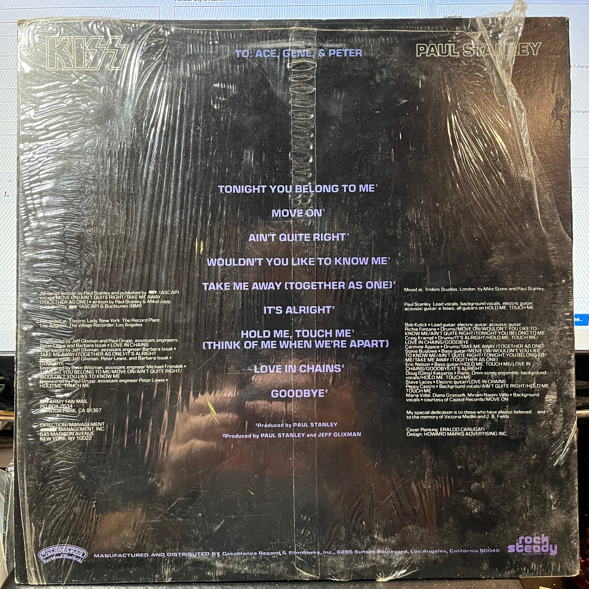 Paul Stanley (VINYL & POSTER) | Near Mint- (NM-) Near Mint (NM or M-) - METAL / USED *NEAR MINT-*