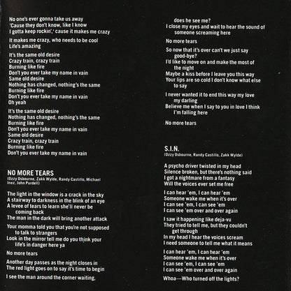 No More Tears (CD) | Near Mint- (NM-) Near Mint (NM or M-) - METAL / USED *NEAR MINT-*
