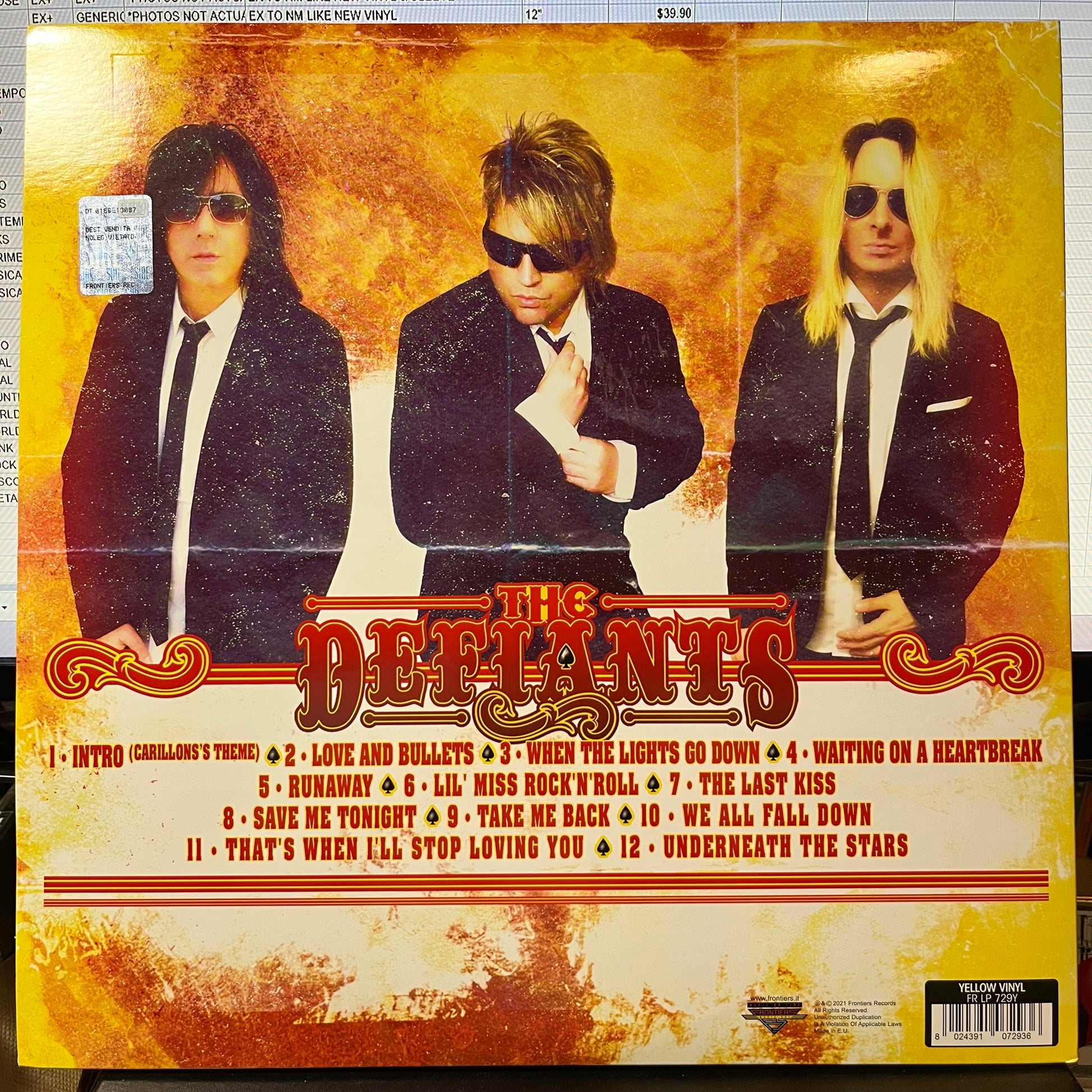 The Defiants (2xYELLOW VINYL) | Near Mint (NM or M-) Near Mint (NM or M-) - METAL / USED *NEAR MINT+*