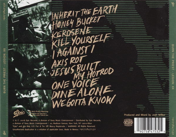 Burn The Priest - Legion: XX | Near Mint (NM) Near Mint (NM) - METAL / USED *NEAR MINT/CD*