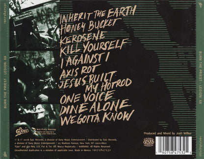 Burn The Priest - Legion: XX | Near Mint (NM) Near Mint (NM) - METAL / USED *NEAR MINT/CD*