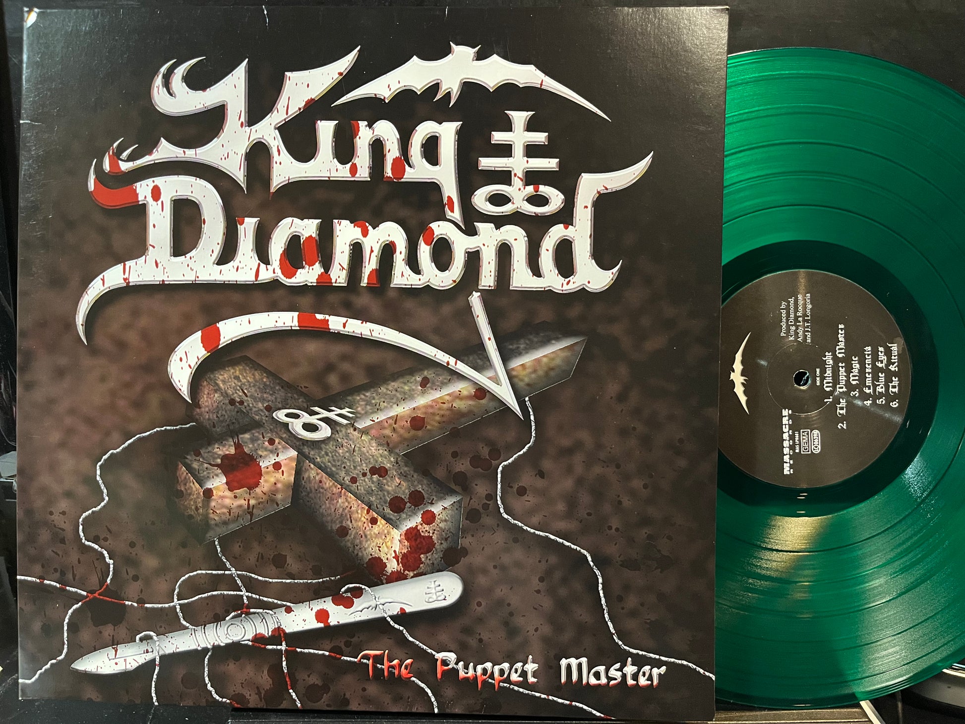 King Diamond - The Puppet Master (GREEN VINYL LP NUMBERED MASSACRE MAS LP0681 2010) | USED Near Mint (NM or M-) Near Mint (NM) - METAL / USED *NEAR MINT/COLOR*