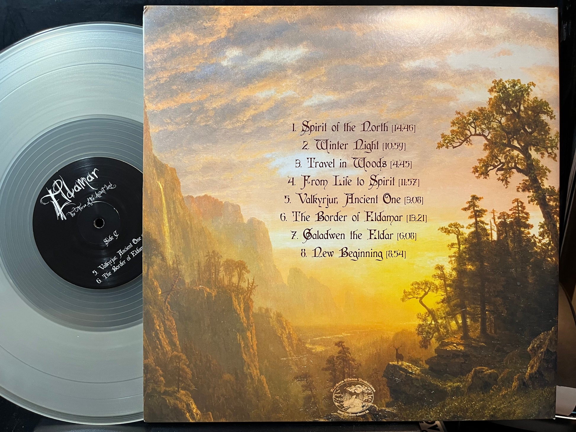 Eldamar - The Force Of The Ancient Land (CLEAR VINYL 2xLP NORTHERN SILENCE PRODUCTIONS NSP 005 US 2017) | USED Near Mint (NM or M-) Near Mint (NM) - METAL / USED *NEAR MINT/COLOR*