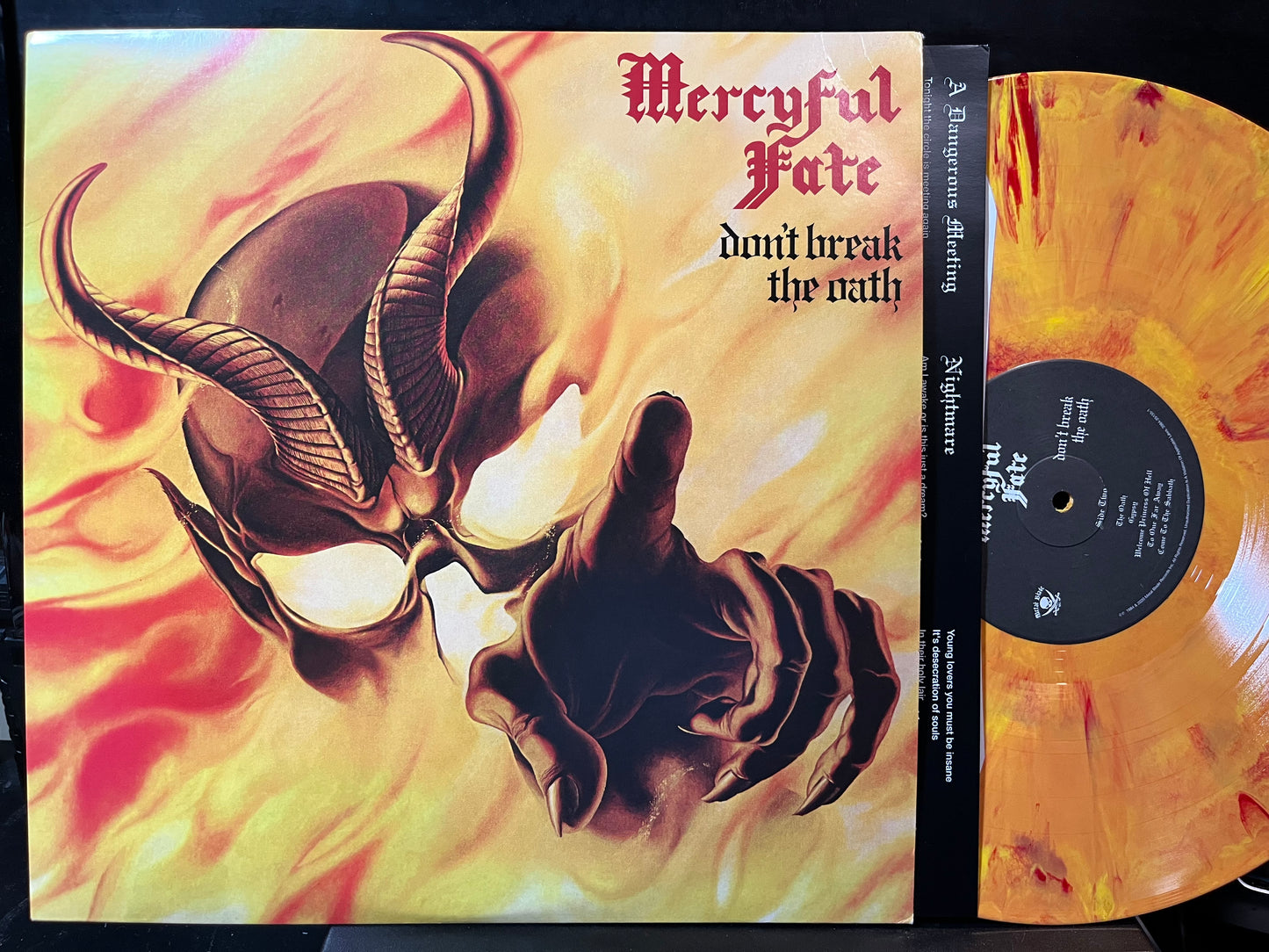 Mercyful Fate - Don't Break The Oath (YELLOW & RED MARBLED VINYL LP METAL BLADE 039842515519 2020) | Near Mint (NM or M-) Mint (M) - METAL / USED *NEAR MINT/COLOR*