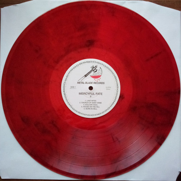 Mercyful Fate - 9 (RED SMOKE VINYL LP METAL BLADE 039842521916 2023) | Near Mint (NM or M-) Near Mint (NM) - METAL / USED *NEAR MINT/COLOR*