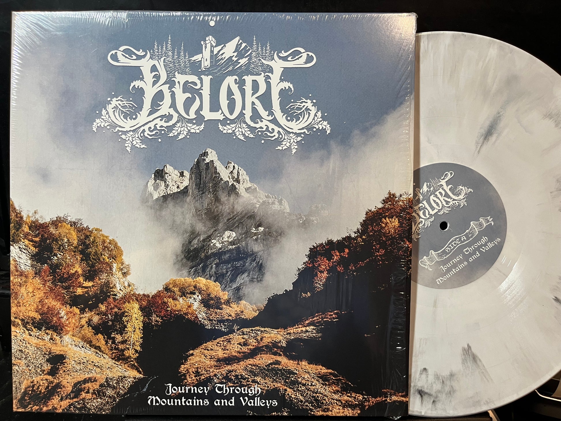 Belore - Journey Through Mountains And Valleys (BLACK & WHITE MARBLE VINYL LP NORTHERN SILENCE PRODUCTIONS NSP 183 2024) | USED Near Mint (NM or M-) Near Mint (NM) - METAL / USED *NEAR MINT/COLOR*