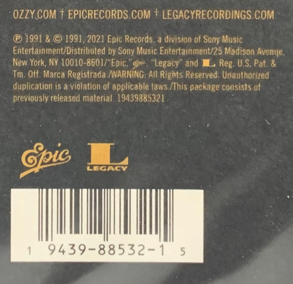 Ozzy Osbourne - No More Tears (PICTURE VINYL LP LEGACY 19439885321S1 2021) | Near Mint (NM or M-) Near Mint (NM) - METAL / USED *NEAR MINT/PICTURE*