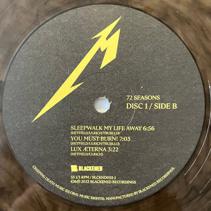 72 Seasons (2xMET CLUB SMOKY BLACK VINYL) | Near Mint (NM or M-) Near Mint (NM or M-) - METAL / USED *NEAR MINT*