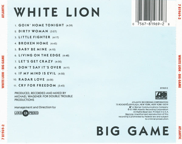 Big Game (CD) | Near Mint (NM) Near Mint (NM) - METAL / USED *NEAR MINT*
