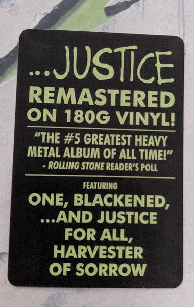 ...And Justice For All (2x VINYL) | Near Mint (NM or M-) - METAL / USED *NEAR MINT*