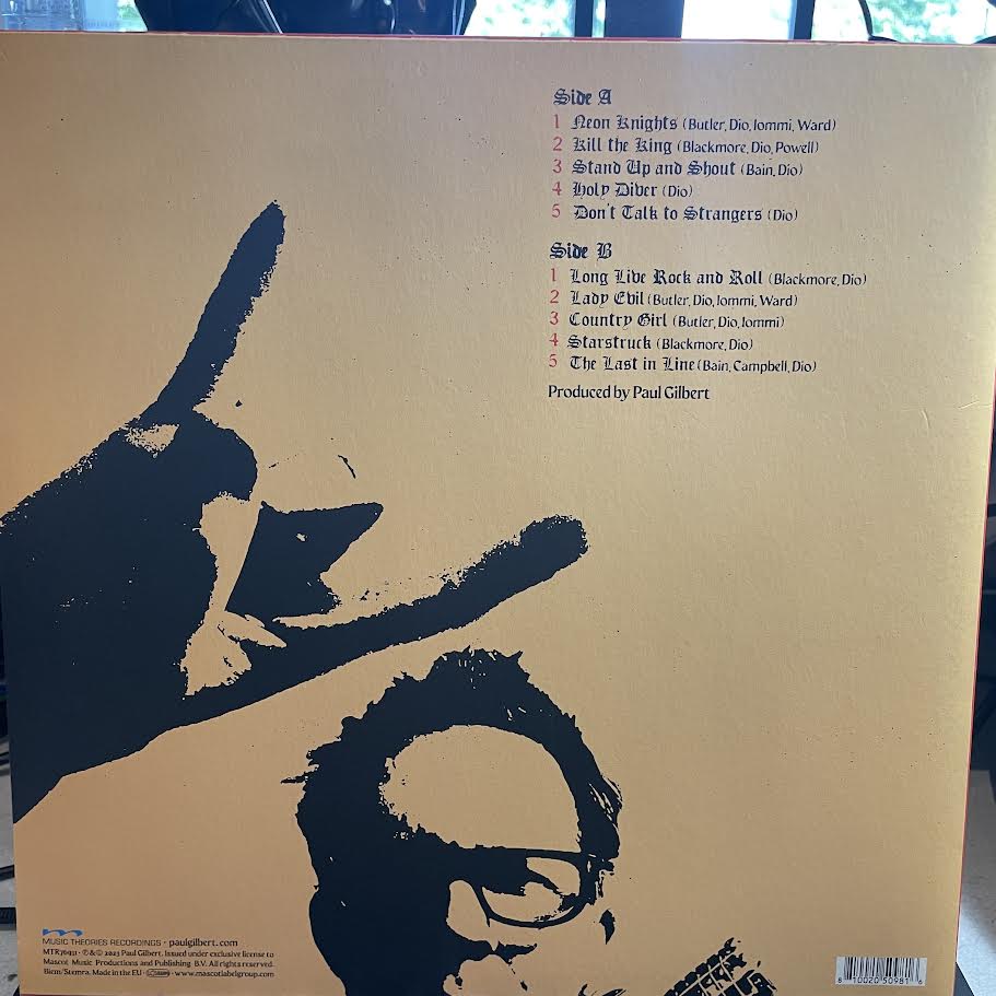 Paul Gilbert - The Dio Album (VINYL LP Music Theories Recordings ‎– MTR76931, Music Theories Recordings ‎– MTR76931-2) | USED Near Mint (NM) Near Mint (NM) - METAL / USED *NEAR MINT*