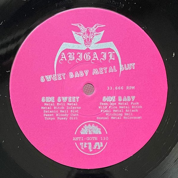 Abigail - Sweet Baby Metal Slut (VINYL LP NUCLEAR WAR NOW! PRODUCTIONS ANTI-GOTH 130 2009) | Near Mint (NM or M-) Near Mint (NM) - METAL / USED *NEAR MINT*