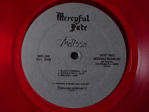 Melissa October 1983 (RED VINYL) | Near Mint (NM or M-) Near Mint (NM or M-) - METAL / USED *NEAR MINT*