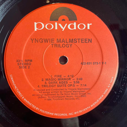 Yngwie Malmsteen - Trilogy (VINYL LP Polydor – 831 073-1 Y-1, Polydor – 422-831 073-1 Y-1) | NEW Near Mint (NM) Excellent+ (EX+) - METAL / USED *NEAR MINT*
