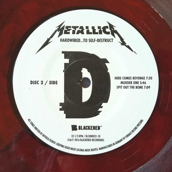 Metallica - Hardwired...To Self-Destruct (RED/BLACK MARBLED VINYL 2xLP) | USED - METAL / USED *NEAR MINT*