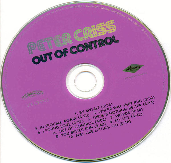 Out Of Control (CD) | Near Mint (NM) Near Mint (NM) - METAL / USED *NEAR MINT*