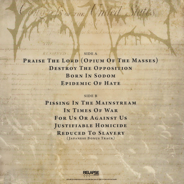 Destroy The Opposition (VINYL) | Near Mint (NM) Near Mint (NM) - METAL / USED *NEAR MINT*