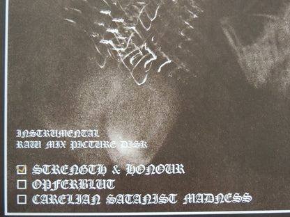 Strength & Honour (Instrumental Raw Mix) (VINYL) | Near Mint (NM) Near Mint (NM) - METAL / USED *NEAR MINT*