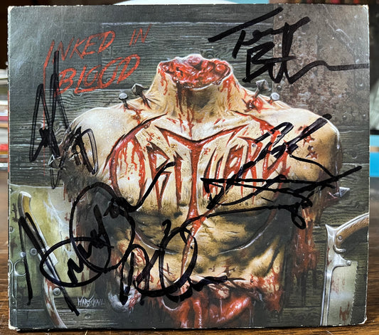 Inked In Blood (SIGNED CD) | Near Mint (NM or M-) Very Good (VG) - METAL / USED *NEAR MINT*