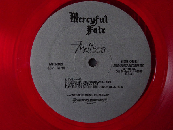 Melissa October 1983 (RED VINYL) | Near Mint (NM or M-) Near Mint (NM or M-) - METAL / USED *NEAR MINT*