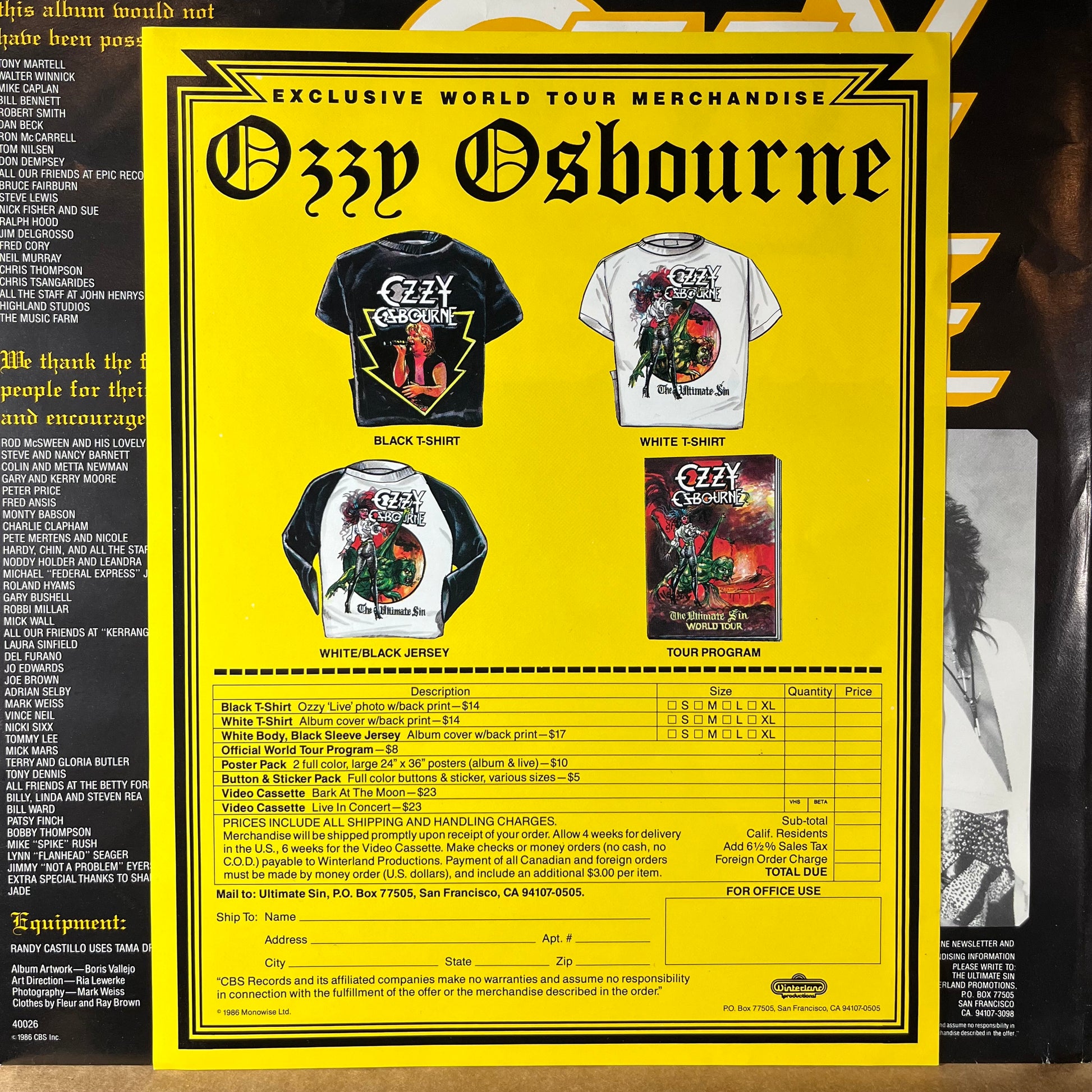 The Ultimate Sin (VINYL) | Near Mint (NM or M-) Excellent+ (EX+) - METAL / USED *NEAR MINT*