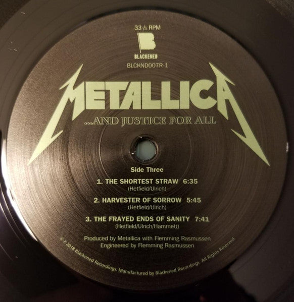 ...And Justice For All (2x VINYL) | Near Mint (NM or M-) - METAL / USED *NEAR MINT*