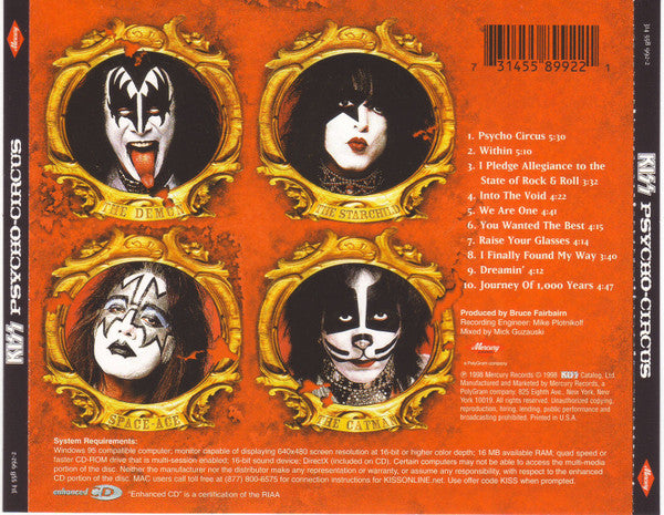 Psycho-Circus (CD) | Near Mint (NM) Near Mint (NM) - METAL / USED *NEAR MINT*