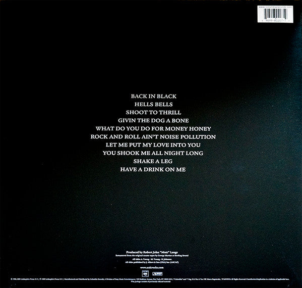 Back In Black (VINYL) | Near Mint (NM) Near Mint (NM) - METAL / USED *NEAR MINT*
