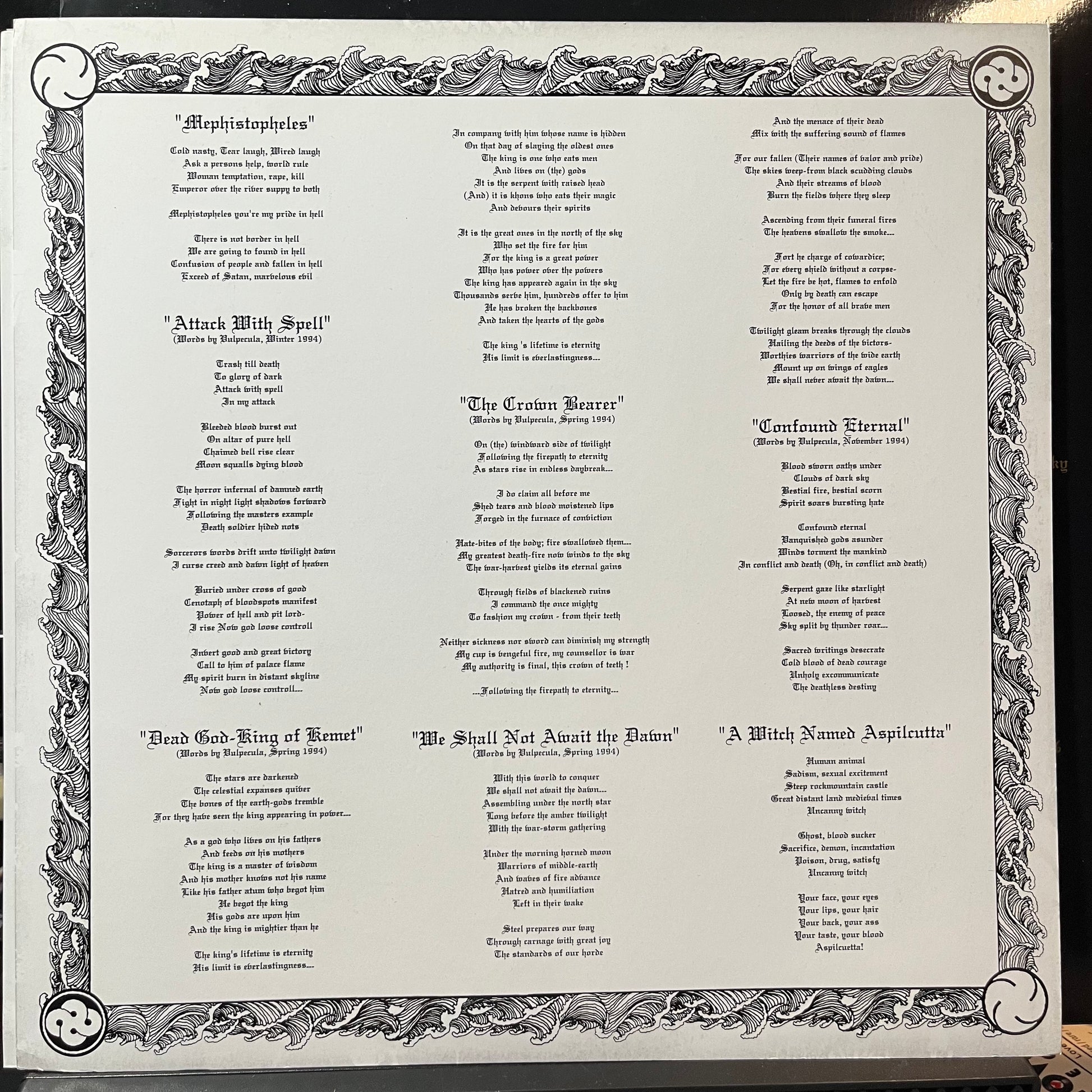 Abigail - The Lord Of Satan (YELLOW W BLACK SPLATTER VINYL 2xLP NUCLEAR WAR NOW! PRODUCTIONS ANTI-GOTH 188 2011) | USED Near Mint (NM or M-) Near Mint (NM) - METAL / USED *NEAR MINT*