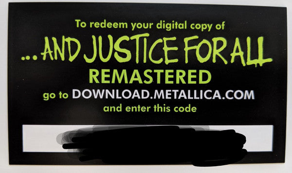 ...And Justice For All (2x VINYL) | Near Mint (NM or M-) - METAL / USED *NEAR MINT*