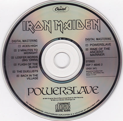 Powerslave (CD) | Near Mint (NM or M-) Near Mint (NM or M-) - METAL / USED *NEAR MINT*