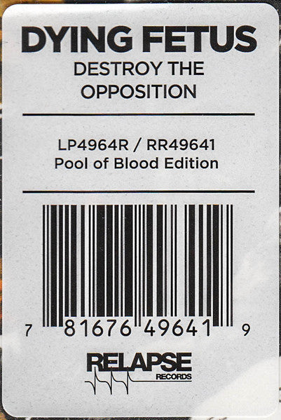 Destroy The Opposition (VINYL) | Near Mint (NM) Near Mint (NM) - METAL / USED *NEAR MINT*