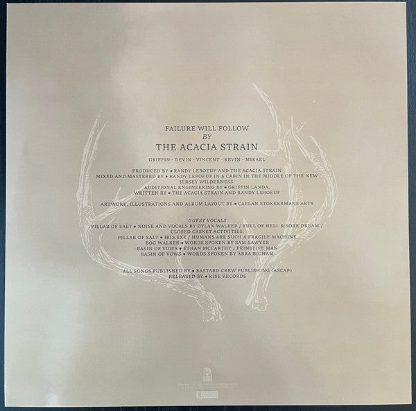 The Acacia Strain - Failure Will Follow (VINYL 2xLP RISE RISE 526-1 2023) | Near Mint (NM or M-) Near Mint (NM) - METAL / USED *NEAR MINT*