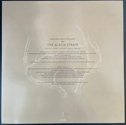 The Acacia Strain - Failure Will Follow (VINYL 2xLP RISE RISE 526-1 2023) | Near Mint (NM or M-) Near Mint (NM) - METAL / USED *NEAR MINT*