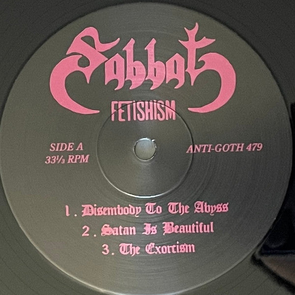 Sabbat - Fetishism (VINYL LP NUCLEAR WAR NOW! PRODUCTIONS ANTI-GOTH 479 2020) | Near Mint (NM or M-) Near Mint (NM) - METAL / USED *NEAR MINT*