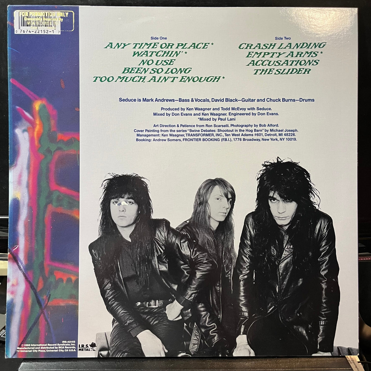 Seduce - Too Much Ain't Enough (VINYL LP) | USED Near Mint (NM or M-) Near Mint (NM or M-) - METAL / USED *NEAR MINT*