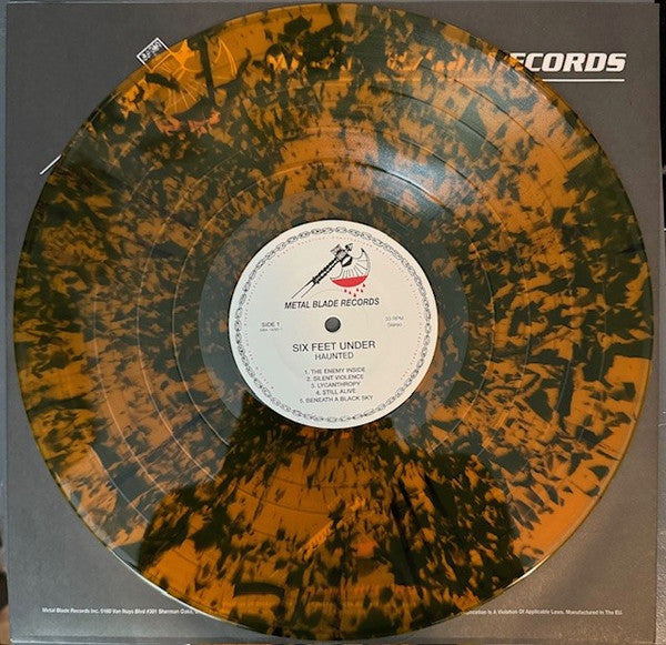 Six Feet Under - Haunted (ORANGE BLACK DUST VINYL LP METAL BLADE 3984-14093-5 2024) | Near Mint (NM or M-) Near Mint (NM) - METAL / USED *NEAR MINT*